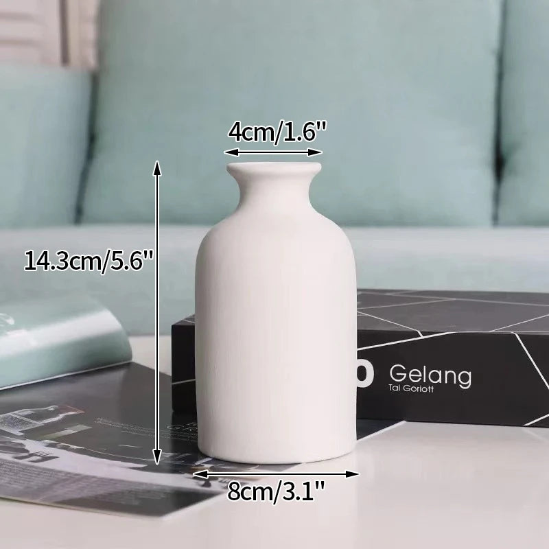 Vase Sable épaule en céramique mate greige, 14,3 cm