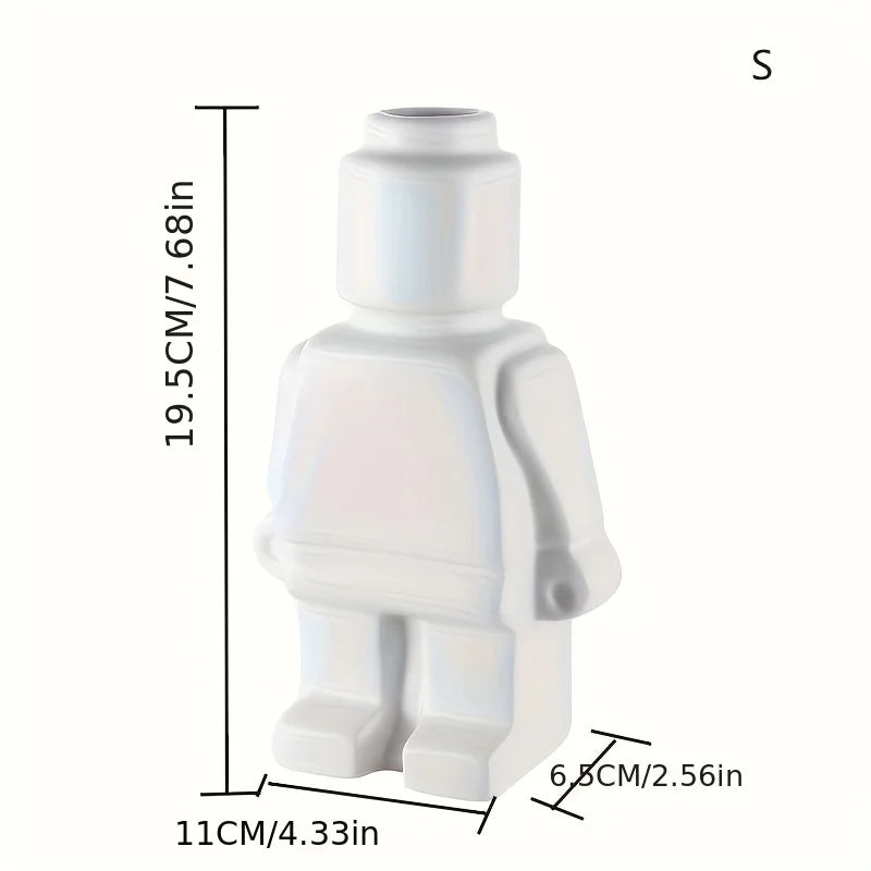 Dimensions du vase Figura, 19,5 cm de haut et 11 cm de large